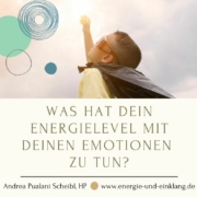 Zusammenhang Energielevel und Emotionen